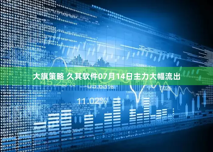 大旗策略 久其软件07月14日主力大幅流出